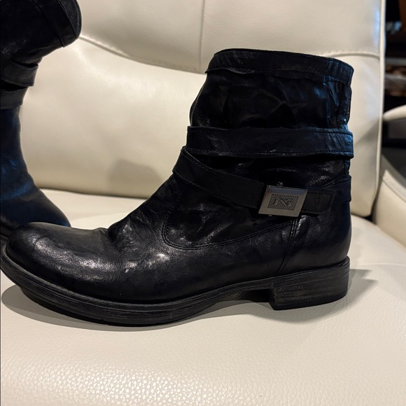 Nero Giardini Black Italian Leather Boots Sz 38/8 #motorbike #punk #grunge - Picture 4 of 16